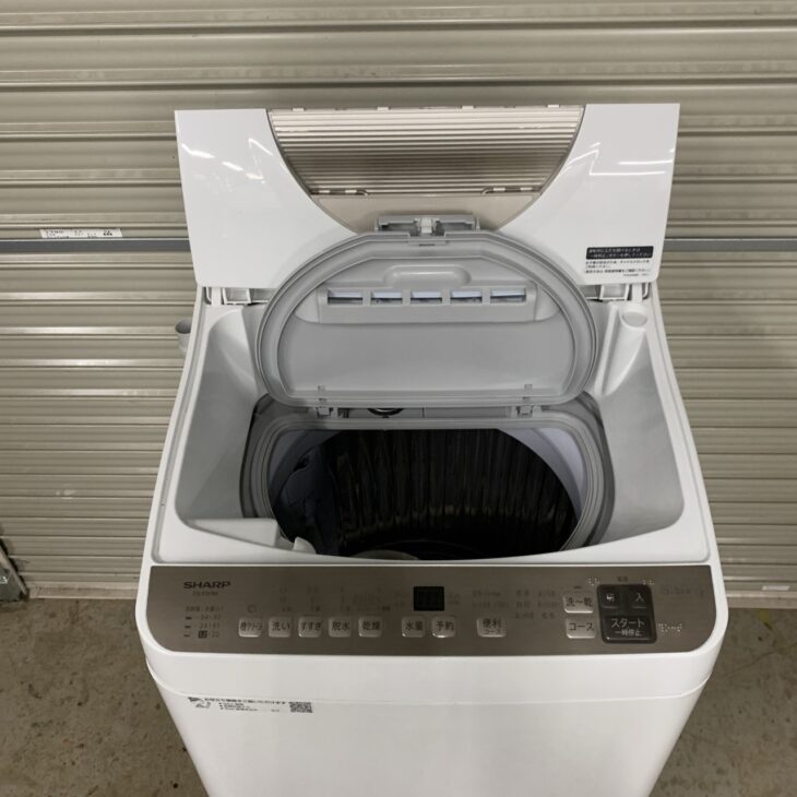 大阪府八尾市でSHARP全自動洗濯機 ES-T5FBK-N（5.5kg・2021年製