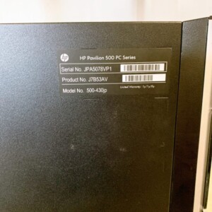 デスクトップPC 型番