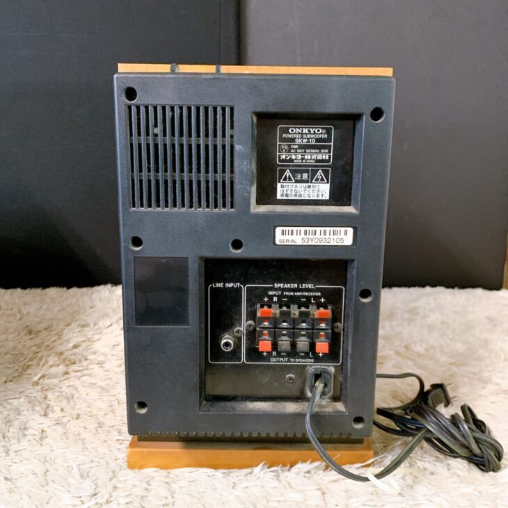 千葉県茂原市でオンキヨー SKW-10 サブウーファーを出張買取｜軽度の