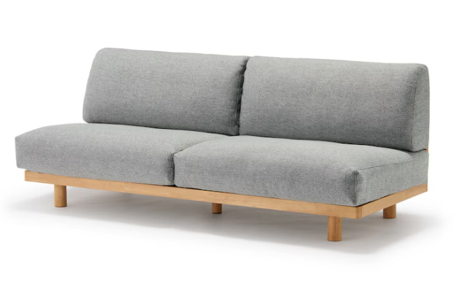 無印アームレスソファ