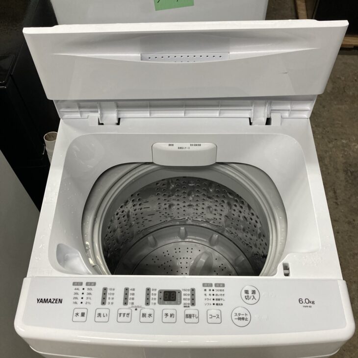 群馬県藤岡市で山善 全自動洗濯機 YWM-60(W)を出張買取｜2025年製・美