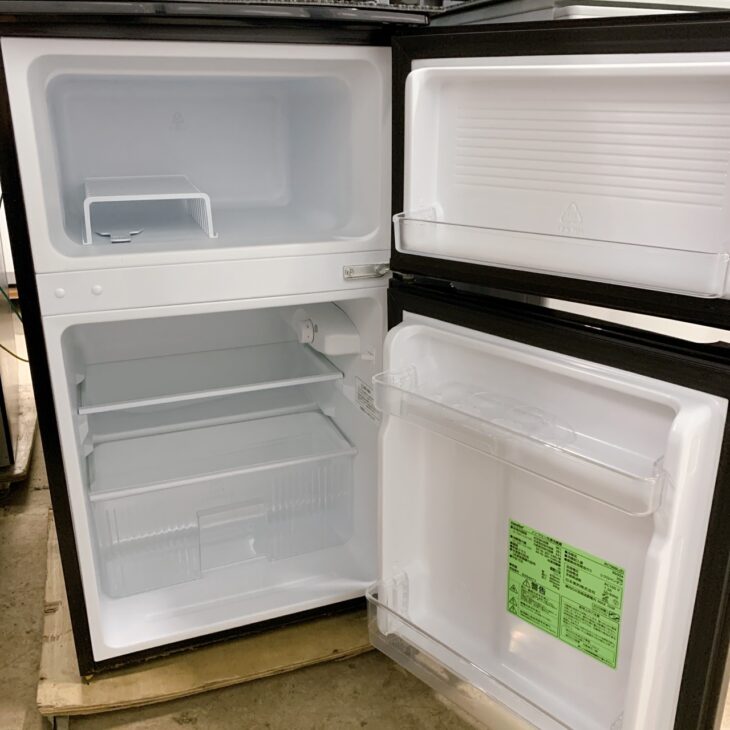 2024年製 コンフィー ノンフロン冷凍冷蔵庫 2ドア RCT90BL(E