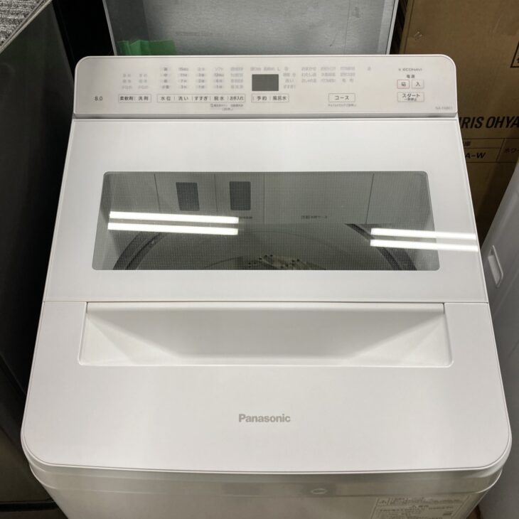 大阪府羽曳野市にてPanasonic全自動洗濯機 NA-FA8K1 2022年製を出張