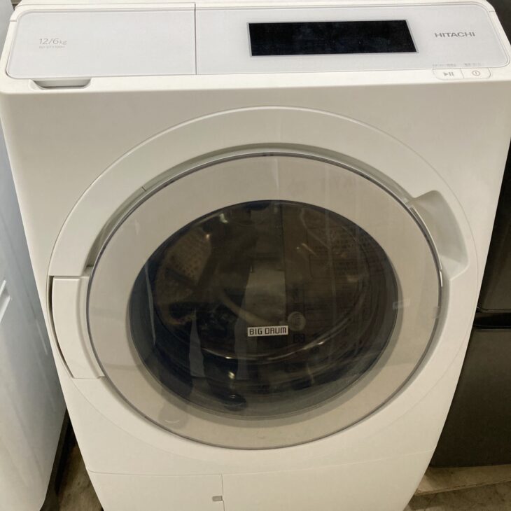 群馬県安中市にてHITACHIドラム式洗濯乾燥機 BD-STX120HL 2023年製を