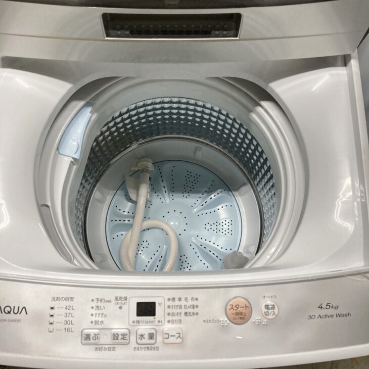 茨城県水戸市でAQUA AQW-S4M（4.5kg）を出張買取｜使用感のある洗濯機