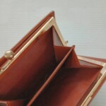 ノバチェック柄 がま口二つ折り財布