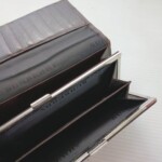 チェック柄 長財布