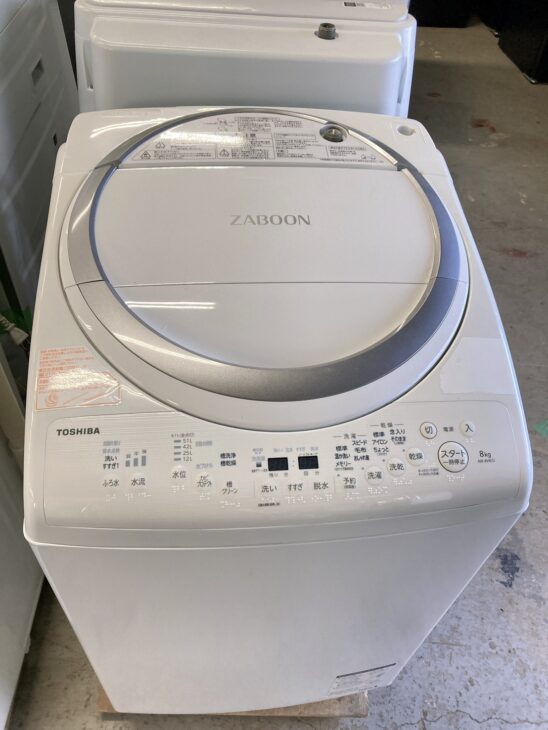 東芝 8kg洗濯乾燥機 AW-8V6 2018年製【モノ市場東浦店】41 大阪府豊中市にてTOSHIBA ZABOON 洗濯乾燥機 AW-8V6 2018年製を出張