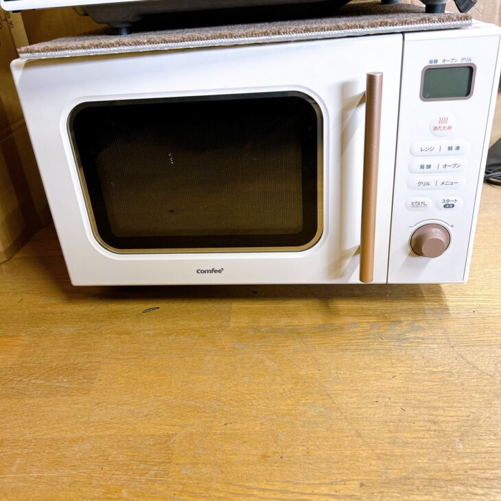 茨城県鉾田市にてcomfee オーブンレンジ CF-EA161-AYを出張買取 天板