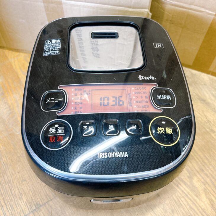 アイリスオオヤマ　MRC-IG50 IH炊飯器買取 千葉県市原市でアイリスオーヤマ IHジャー炊飯器 MRC-IG50-B（2024年製