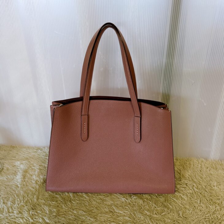 茨城県美浦村でCOACH(コーチ) レザートートバッグ宅配買取 内側使用感