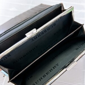 チェック柄 長財布