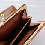 ノバチェック がま口二つ折り財布