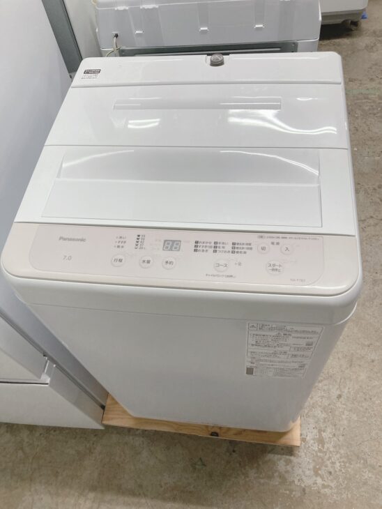 宮崎県都農町 Panasonic NA-F7B3 洗濯機 2025年製 内装外装ともに