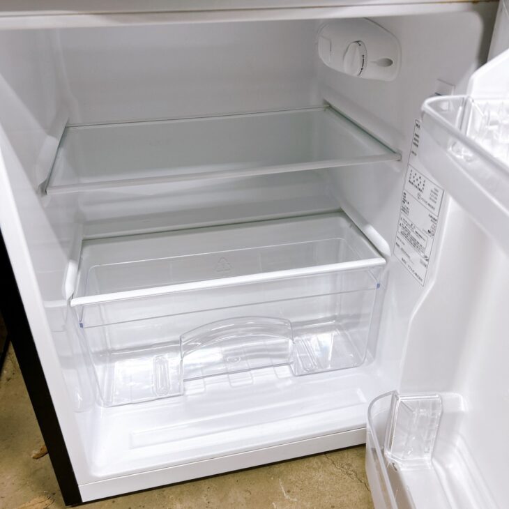 市川市でMAXZEN 冷凍冷蔵庫 JR085HM01WH/GR（2023年製）を出張買取