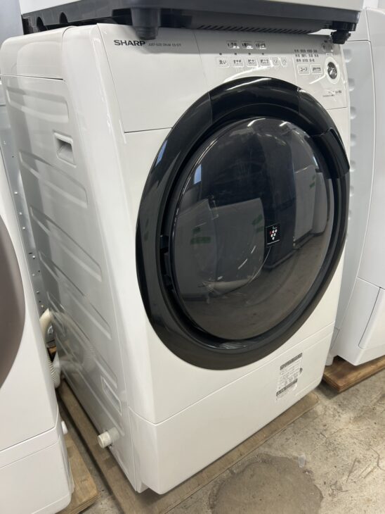 美品　2021年製SHARP  場所  離隔距離  ドラム式電気洗濯乾燥機  ES-S7F-WL Amazon | シャープ ドラム式 洗濯乾燥機 ES-S7F-WL ヒーターセンサー
