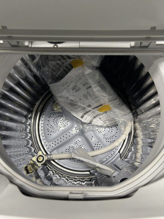 山形県米沢市にて出張買取 シャープ ES-TX6J-W 2025年製 洗濯機 綺麗な