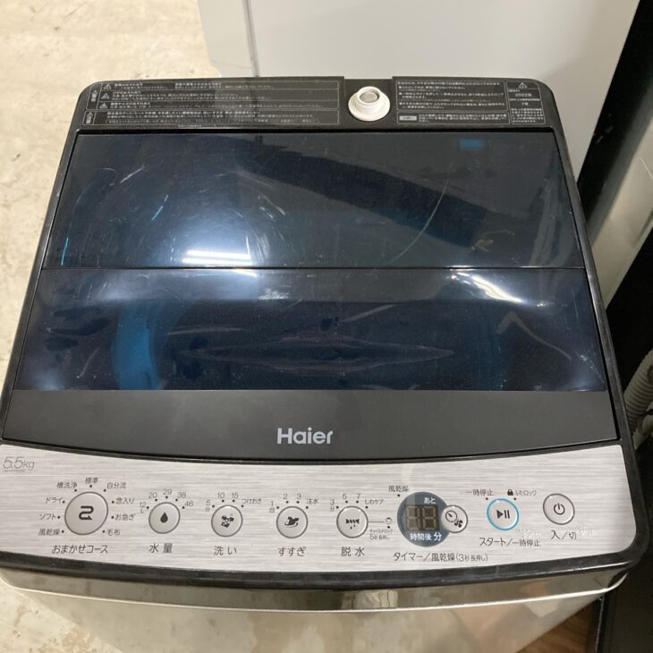 東京都多摩市でHaier洗濯機 JW-XP2C55F（2022年製）を出張買取｜外装