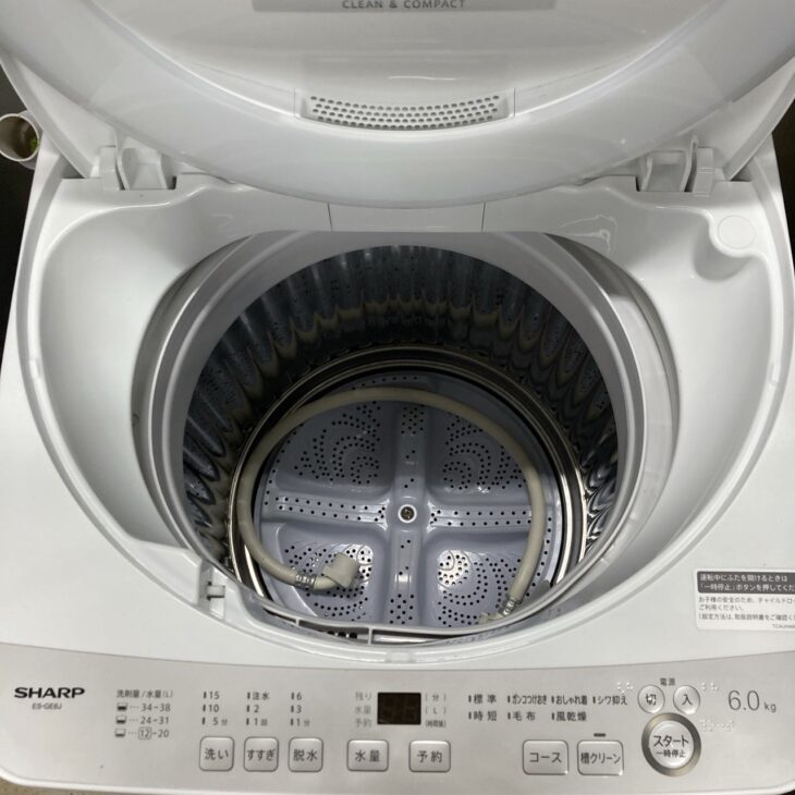 千葉県野田市でSHARP洗濯機 ES-GE6J-S（2024年製）を出張買取｜状態