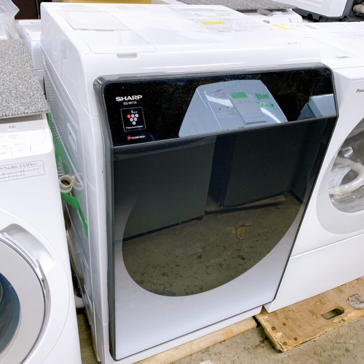 滋賀県高島市でSHARP ES-W114-SL（2021年製）ドラム式洗濯乾燥機を高価 