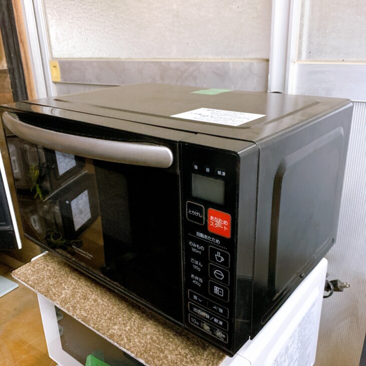 愛知県知立にて出張買取 ニトリ EM-520X BK 2022年製 電子レンジ 使用