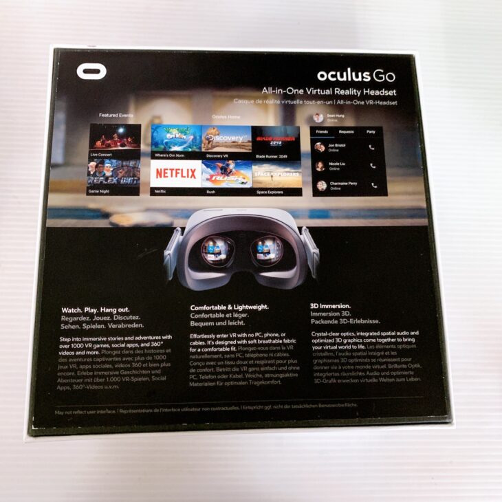 千葉県白井市 Oculus Go 64GB スタンドアロンVRヘッドセット 箱あり美