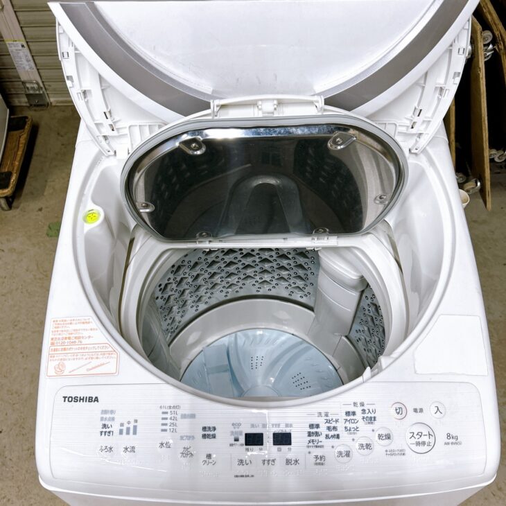 TOSHIBA 乾燥機2016年製 佐賀県嬉野市にて東芝 全自動洗濯乾燥機 AW-8V6 2018年製を出張買取