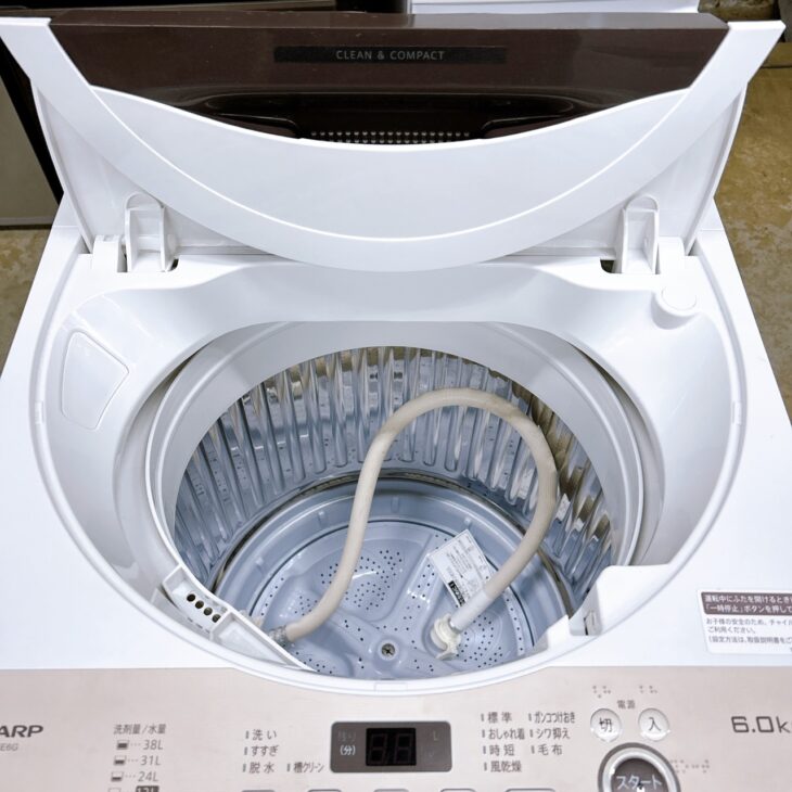 埼玉県坂戸市へ出張買取 SHARP 全自動電気洗濯機 ES-GE6G-T 使用感