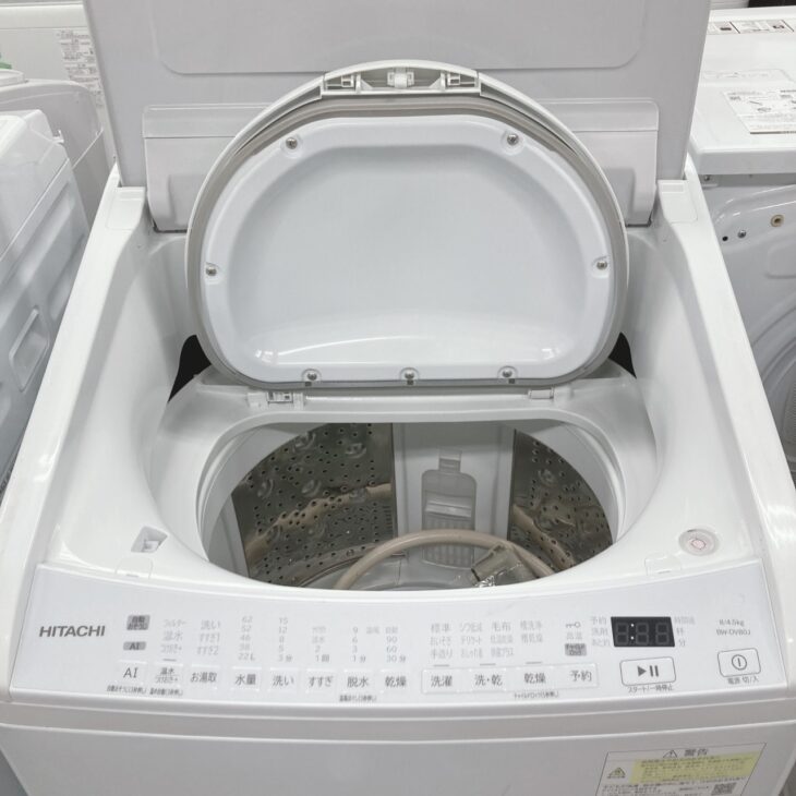 静岡県浜松市へ出張買取 日立 洗濯乾燥機 BW-DV80J 外観きれい・2024年