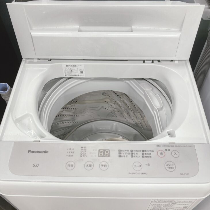 石川県白山市にてPanasonic 全自動洗濯機 NA-F5B1（5.0kg）を出張買取