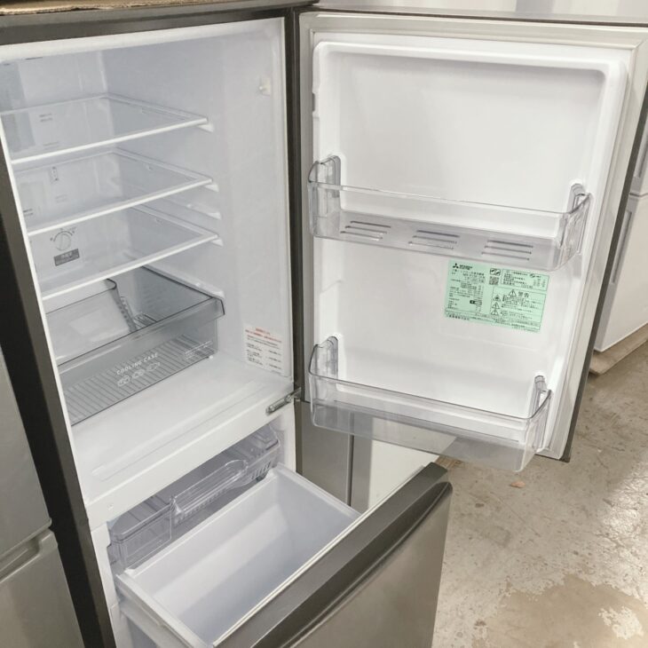 福岡市にて三菱 冷凍冷蔵庫 MR-P15F-H 2021年製 状態良好のため適正