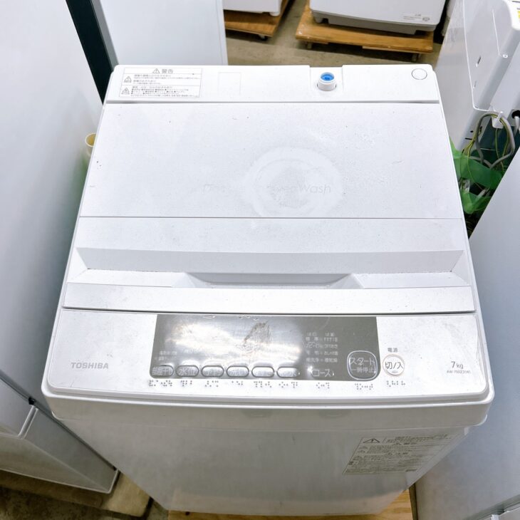 福井県福井市で東芝 全自動洗濯機 AW-700Z2を出張買取 槽内がきれいな