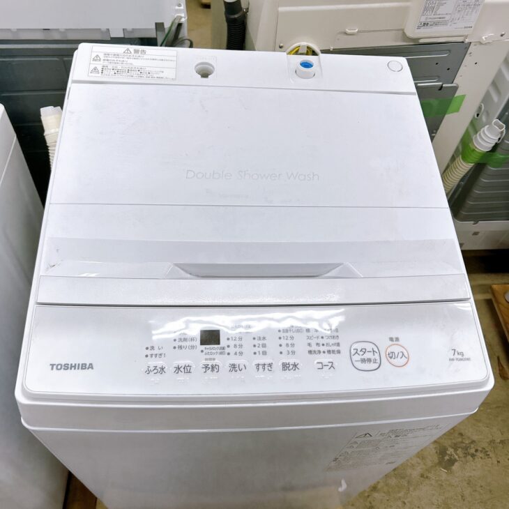 徳島県鳴門市へ出張買取 東芝 全自動洗濯機 AW-7GM2 2024年製 外観に