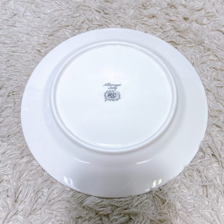 埼玉県幸手市にて オールドノリタケ（Nittoroyal RC）金縁プレート皿を