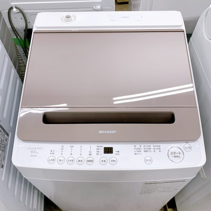 群馬県伊勢崎市、引取又は配送別途】2023年製 シャープ 洗濯機 9kg