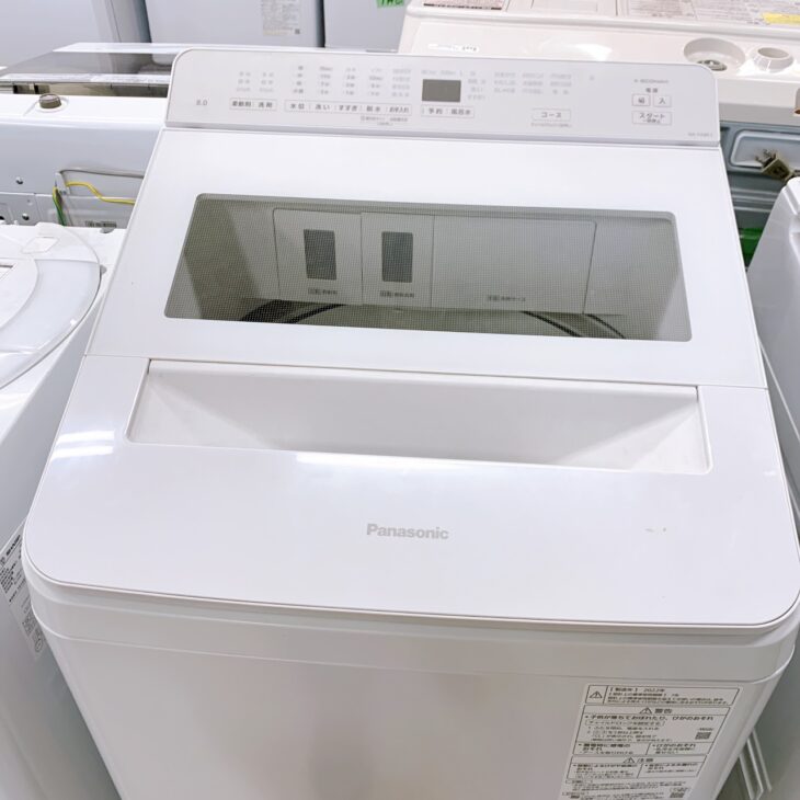 栃木県真岡市へPanasonic NA-FA8K1 電気洗濯機買取 内部まできれいな