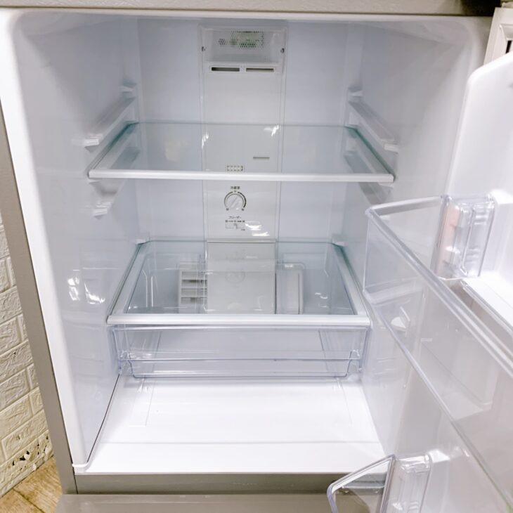 福島県双葉町へ出張買取 AQUA ノンフロン冷凍冷蔵庫 AQR-13J(S) 状態