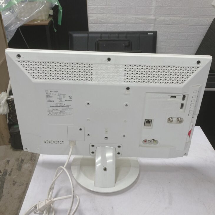 福島県田村市にてSHARP 液晶カラーテレビ 2T-C22AD 2019年製を出張買取