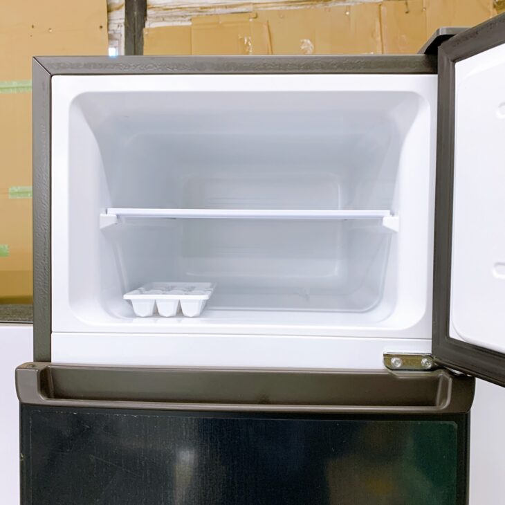 福島県柳津町へ出張買取 Haier JR-HS12A 冷凍冷蔵庫 2024年製 外装に