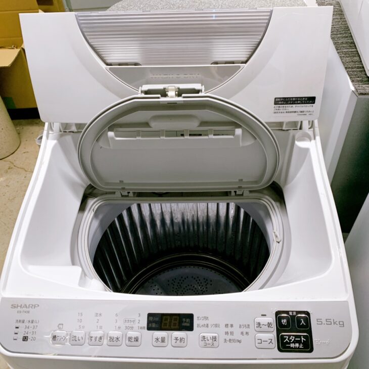 福島県猪苗代町へ出張買取 SHARP 電気洗濯乾燥機 ES-TX5E-S 使用感が