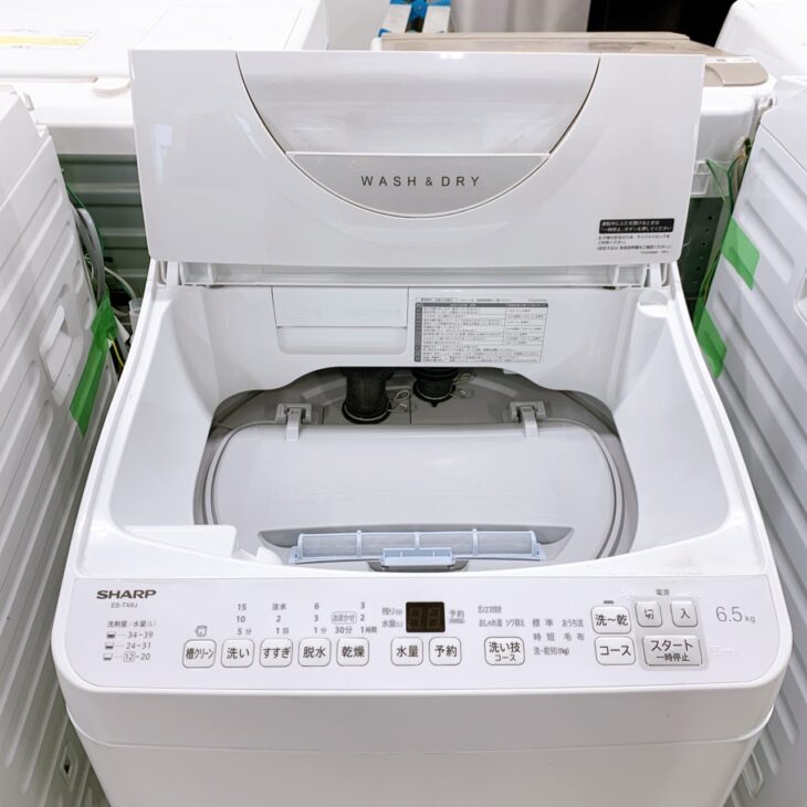 福井県あわら市でSHARP 全自動洗濯乾燥機 ES-TX6J-W 2025年製 使用感