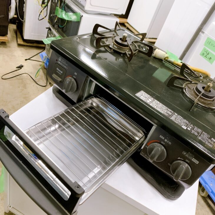 ★ジモティ割あり★ Rinnai LPガステーブル KSR563BKR  24年製 動作確認／クリーニング済み TC8820 ☆ジモティ割あり☆ Rinnai ガステーブル LPガス KSR563BKR 22年製