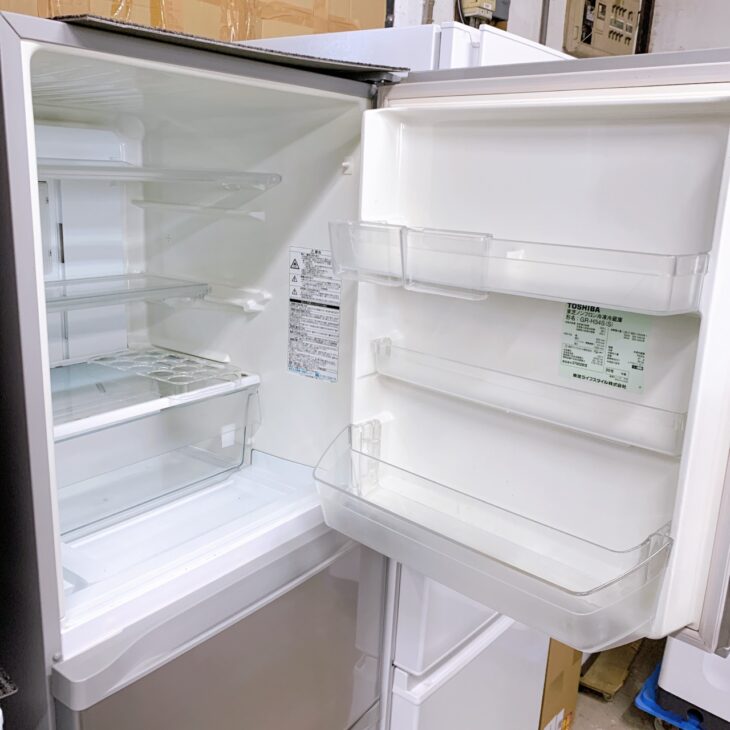 R0913) 東芝 GR-H34SY(S) 2017年製! 3ドア冷蔵庫 164L 店頭取引大歓迎