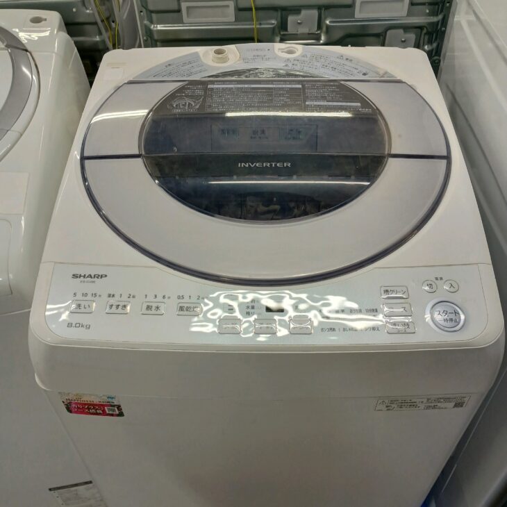 【愛品館 市原店】SHARP　2021年製　8.0Kg洗濯機　ES-GV8E-S　【愛市I4S033780-104】 愛品館 市原店】SHARP 2021年製 8.0Kg洗濯機 ES-GV8E-S 【愛市