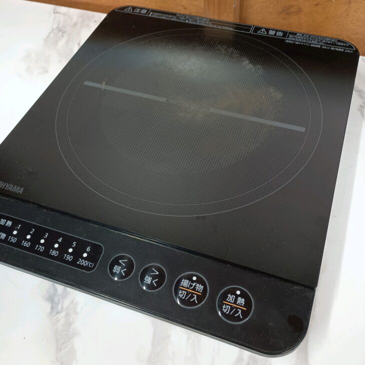 東京都八王子市でアイリスオーヤマ IHコンロ IHK-T37-B 2023年製 使用