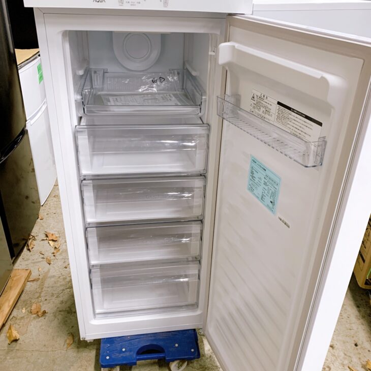 神奈川県箱根町へ出張買取 AQUA ノンフロン冷凍庫 AQF-GS13M(W) 形 