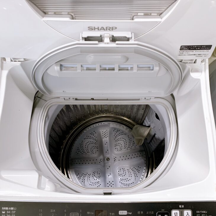 東京都千代田区丸の内へ出張買取 SHARP ES-TX5EJ-W 洗濯乾燥機 2021年 