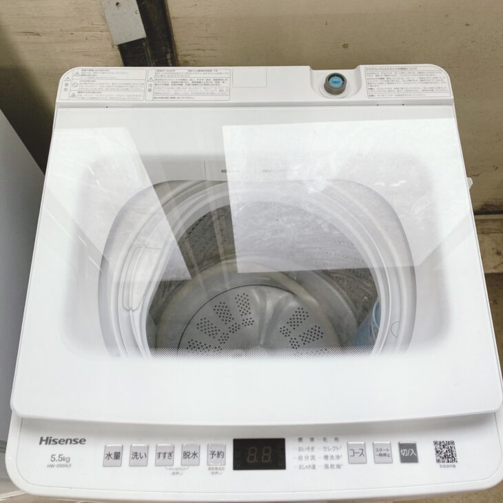 神奈川県葉山町へ出張買取 Hisense 全自動電気洗濯機 HW-G55NJ1 2025年 