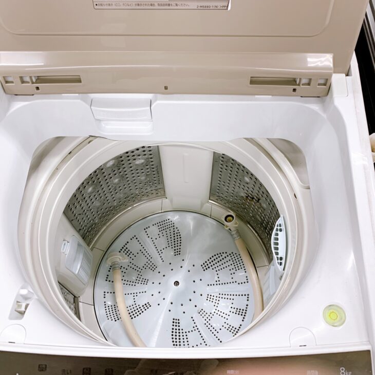 東京都練馬区へ日立 BW-V80E（2019年製）洗濯機 使用感ありのため適正