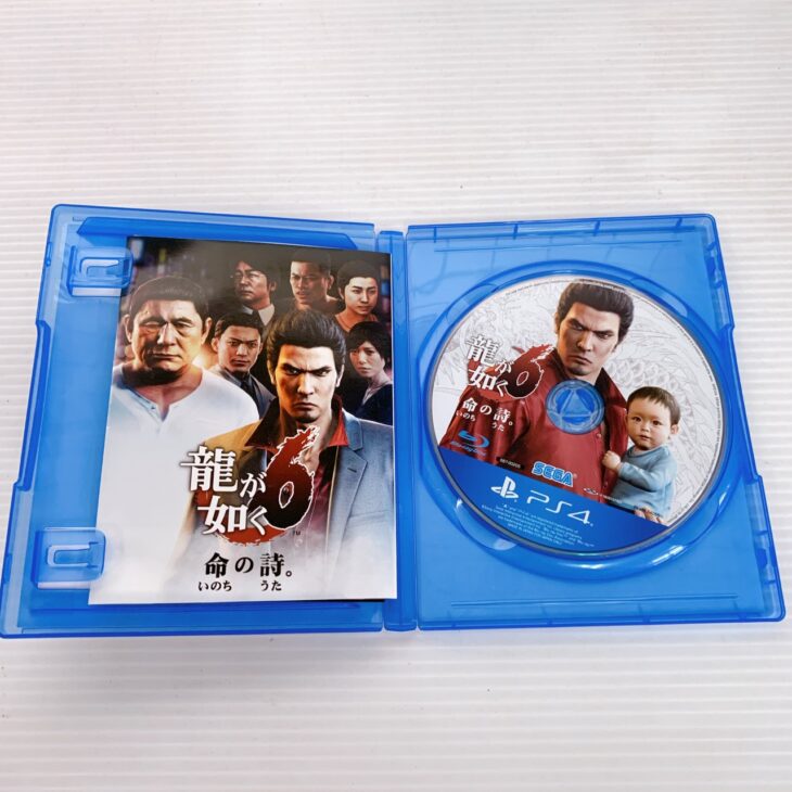 東京都世田谷区経堂でPS4ソフト 龍が如く6 命の詩。を出張買取 付属品